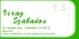 virag szabados business card